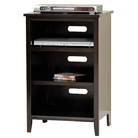 Technology Pier Cabinet with 3 Shelves